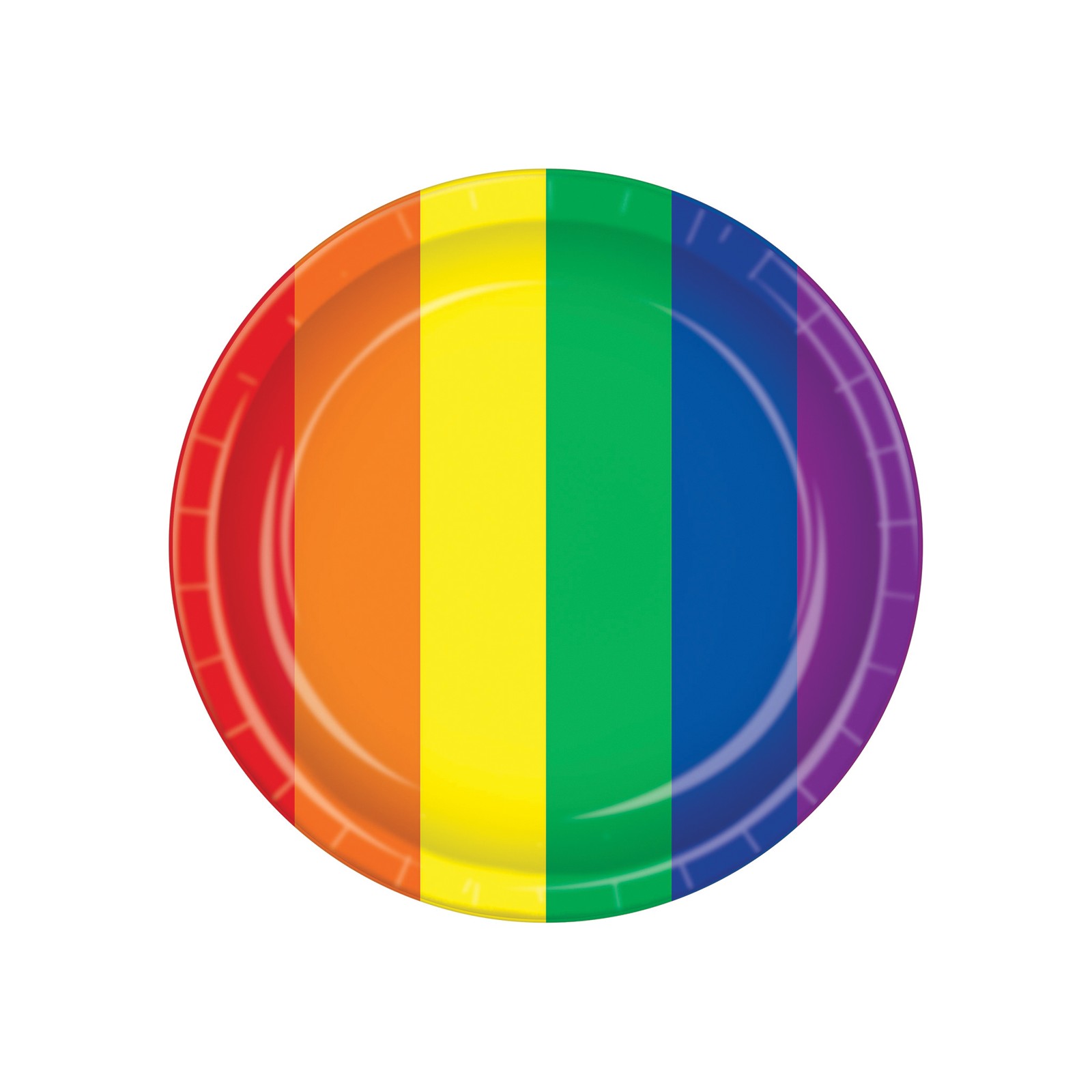 Pack of 8 Rainbow Pride Plates