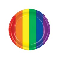 Pack of 8 Rainbow Pride Plates