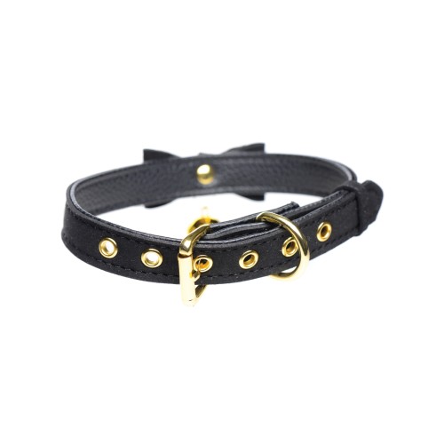 Collar de Gato con Campana Master Series Negro Dorado