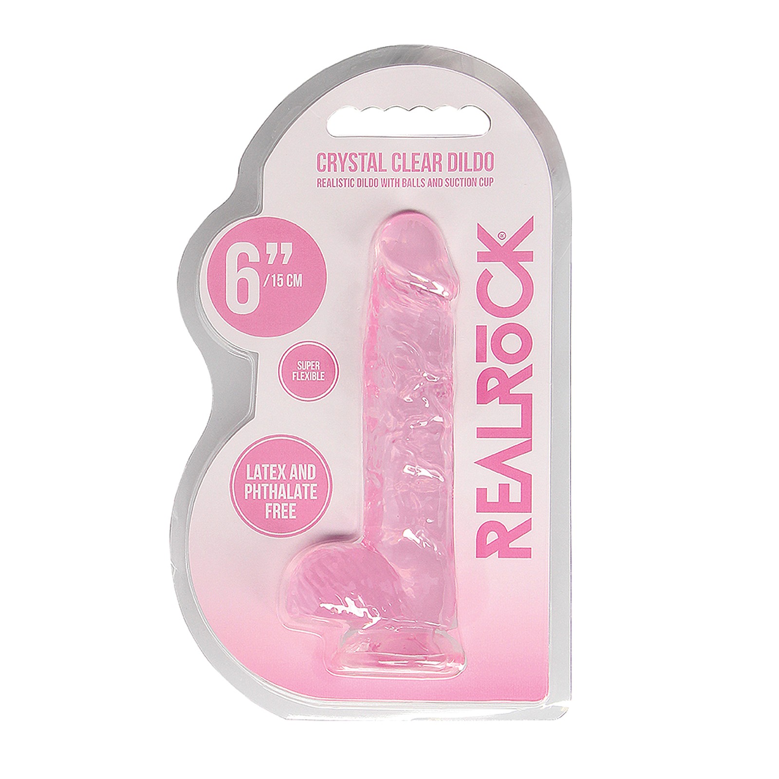 Dildo RealRock Transparente para Placer Definitivo