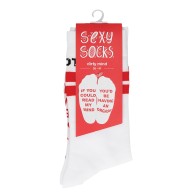 Shots Sexy Socks Dirty Mind for Women Fun