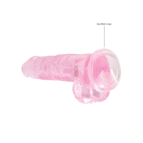 Shots RealRock Pink 8 Inch Dildo with Balls