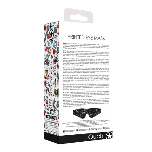 Tattoo Style Eye Mask - Black