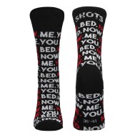 Calcetines Sexys Shots Tu, Yo, Cama, Ahora Masculino