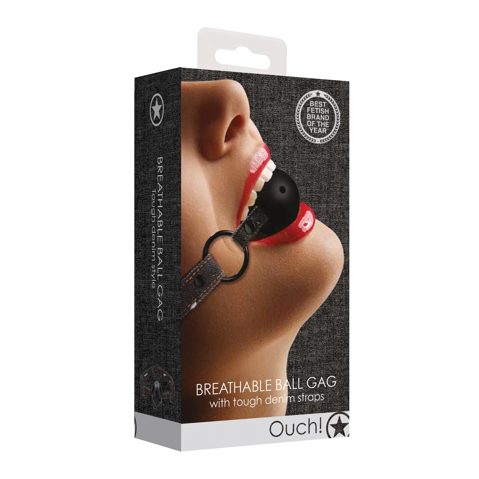 Shots Ouch Breathable Ball Gag for Gag Play