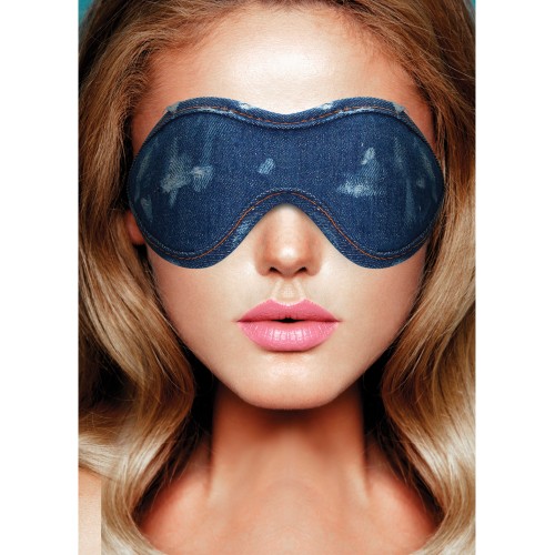 Shots Denim Eye Mask Fashion Accessory