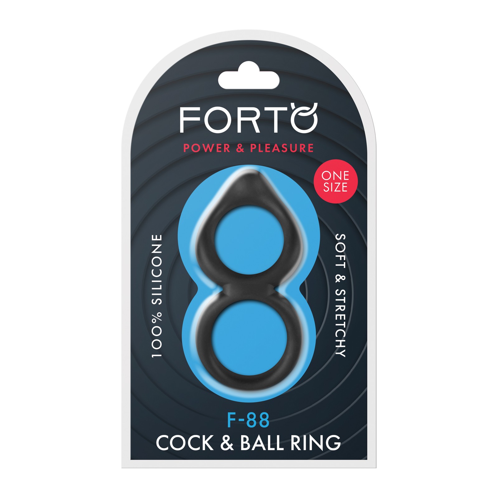 Anillo de Pene Double Ring F-88 Negro