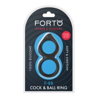 Anillo de Pene Double Ring F-88 Negro