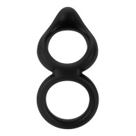 Anillo de Pene Double Ring F-88 Negro