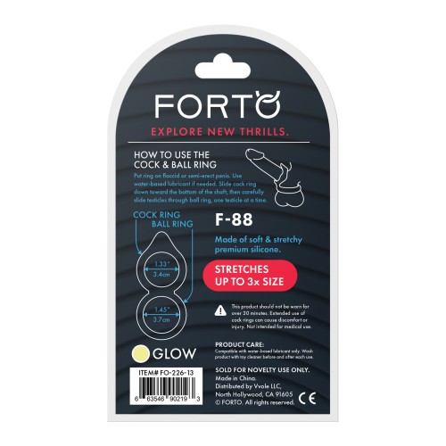 Forto F-88 Glow in Dark Double Ring