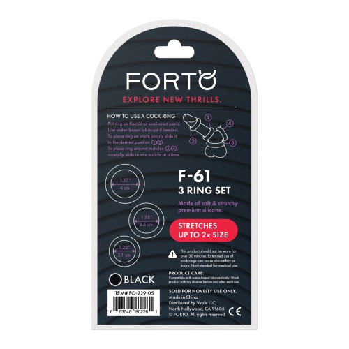 Forto F-61 Liquid Ring Set - Ultimate Comfort