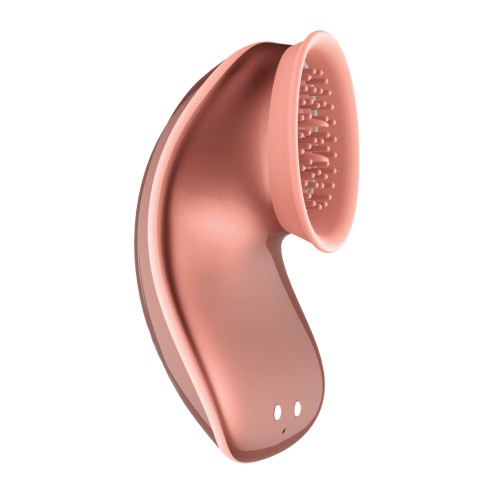 Shots Twitch Innovation Hands-Free Clitoral Stimulator - Rose Gold