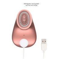 Shots Twitch Innovation Hands-Free Clitoral Stimulator - Rose Gold