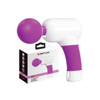 Masajeador Power Fun Gun de Pretty Love - Blanco/Fucsia