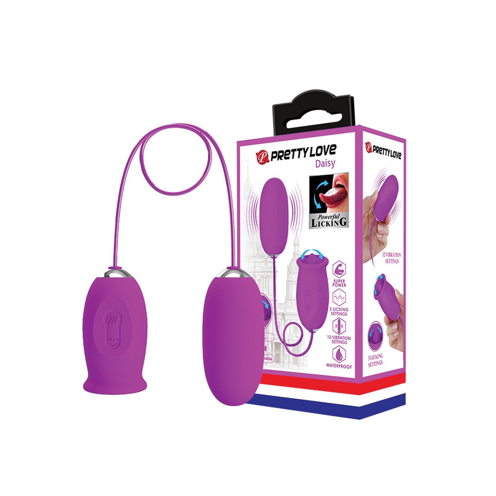 Pretty Love Daisy Silicone Licker & Vibrating Egg