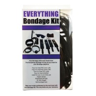 Kit de Bondage Plesur Everything de 12 Piezas - Negro