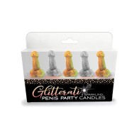 Glitterati Penis Party Candles Set of 5