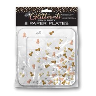 Glitterati Penis Party Plates Pack of 8 for Bachelorette