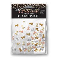 Glitterati Penis Party Napkins Pack