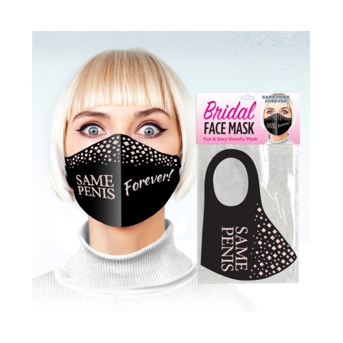 Same Penis Forever Novelty Face Mask - Black