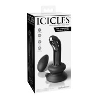 Icicles No. 84 Vibrating Glass Butt Plug with Remote