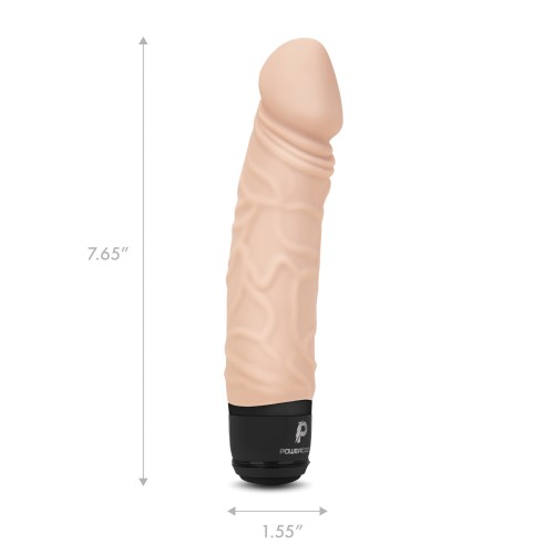 Powercocks 6.5 Realistic Vibrator Ivory