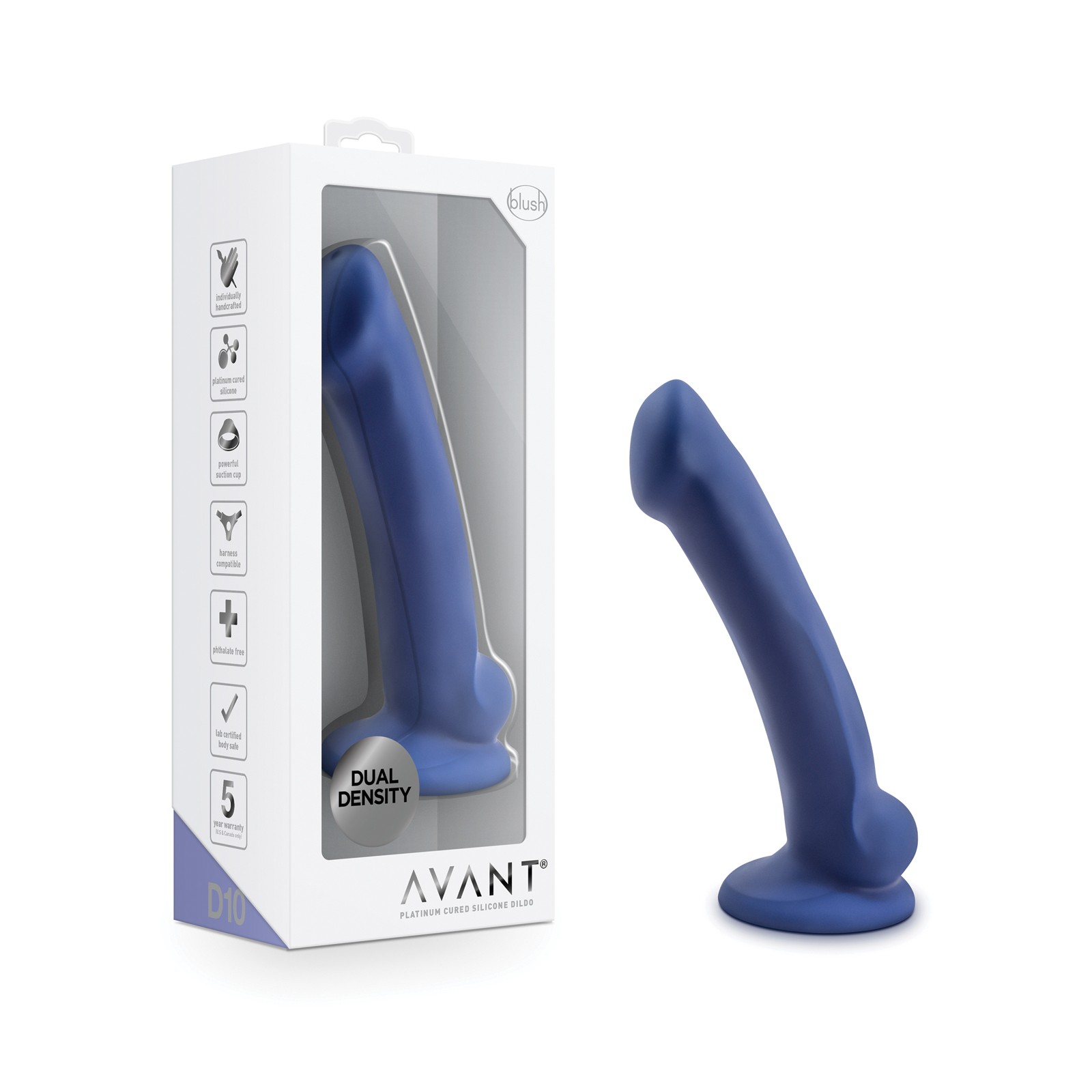 Dildo de Silicona Blush Avant D10 para Juego Elegante