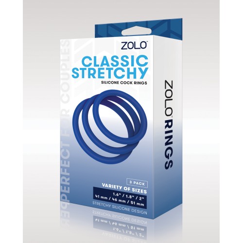 ZOLO Stretchy Silicone Cock Rings Set