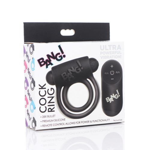 Bang! Vibrating Cock Ring & Bullet for Pleasure