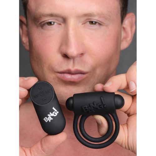 Bang! Vibrating Cock Ring & Bullet for Pleasure