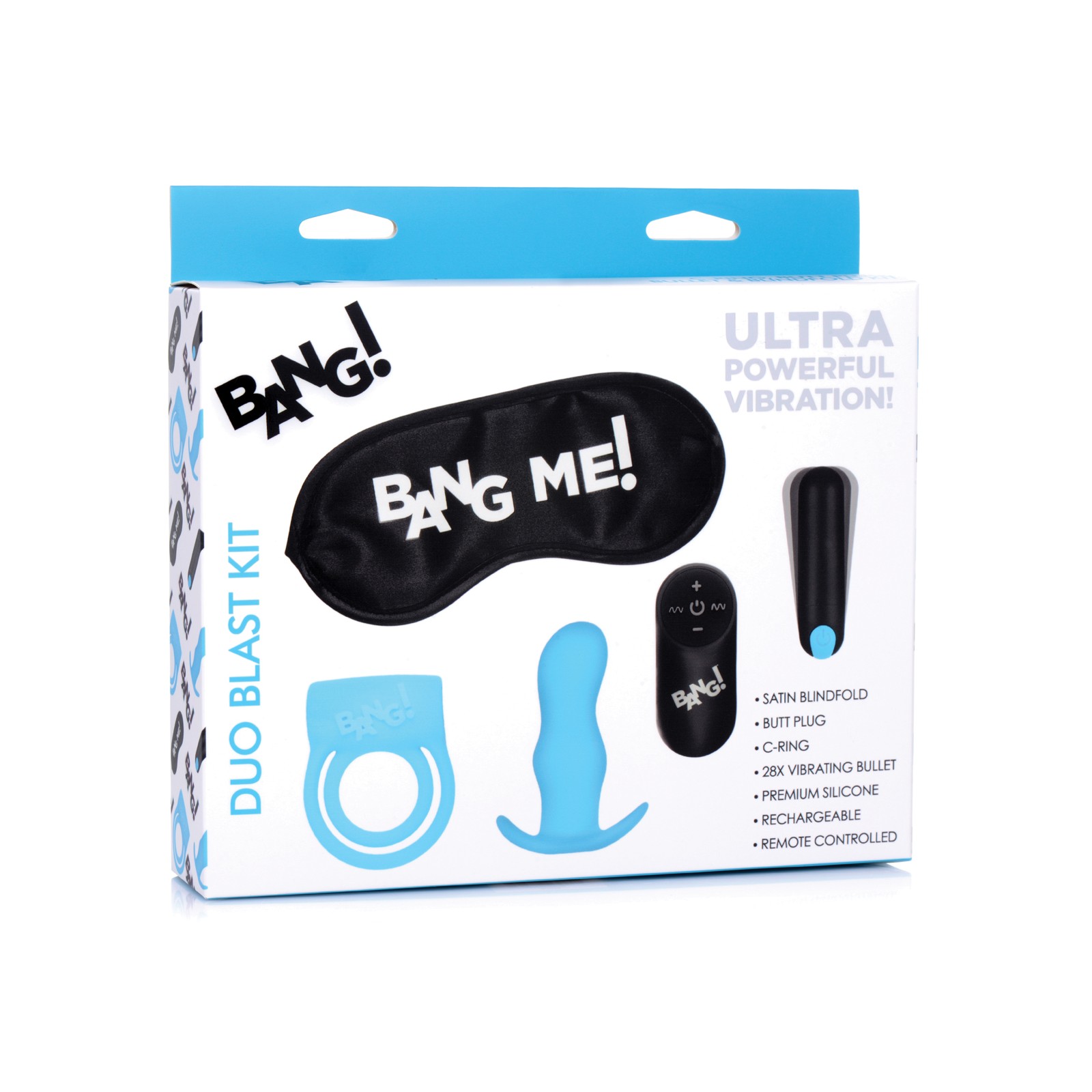 Bang Duo Blast Remote Control Cock Ring & Butt Plug Kit