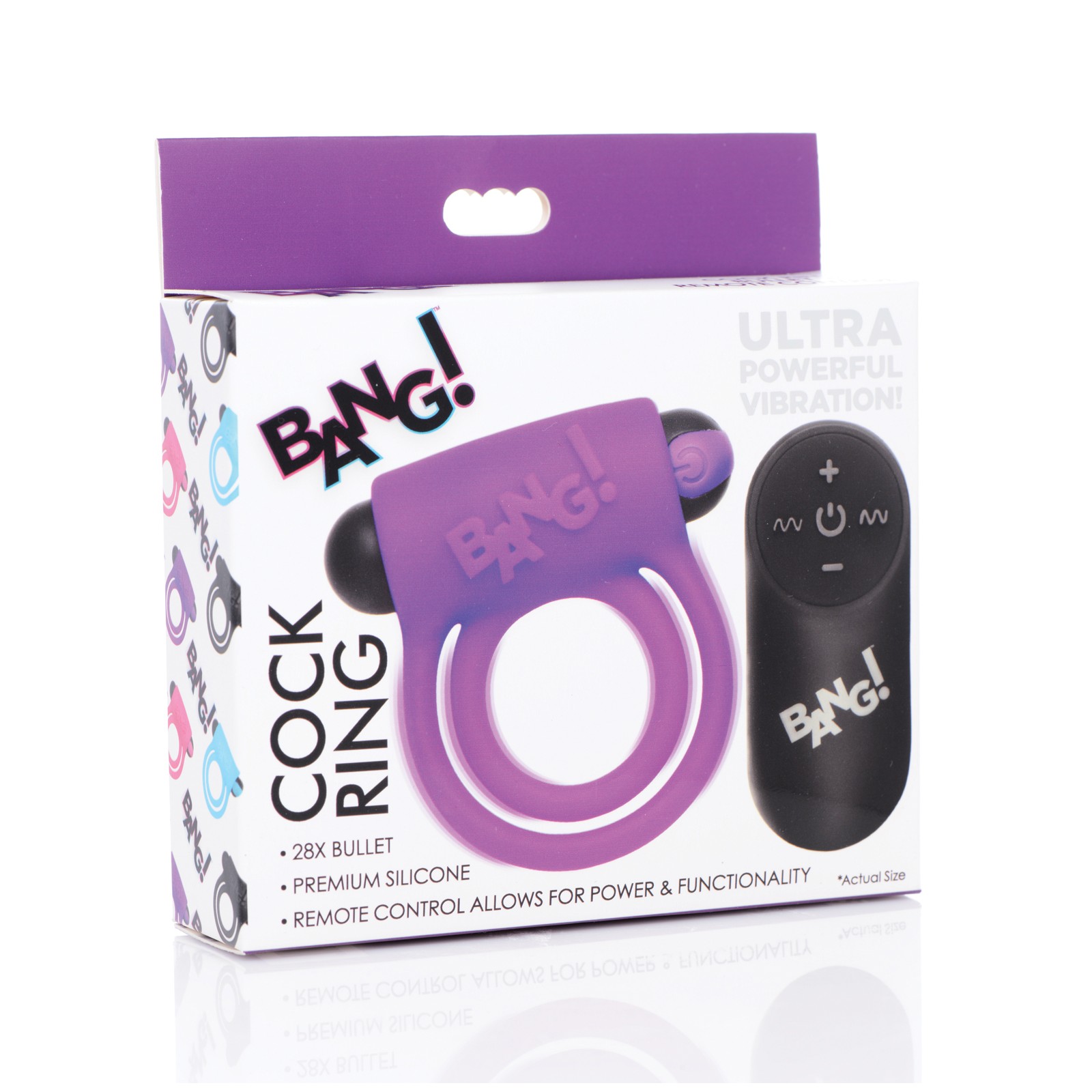 Bang! Vibrating Cock Ring with Bullet