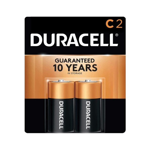 Duracell Alkaline Batteries C Pack of 2