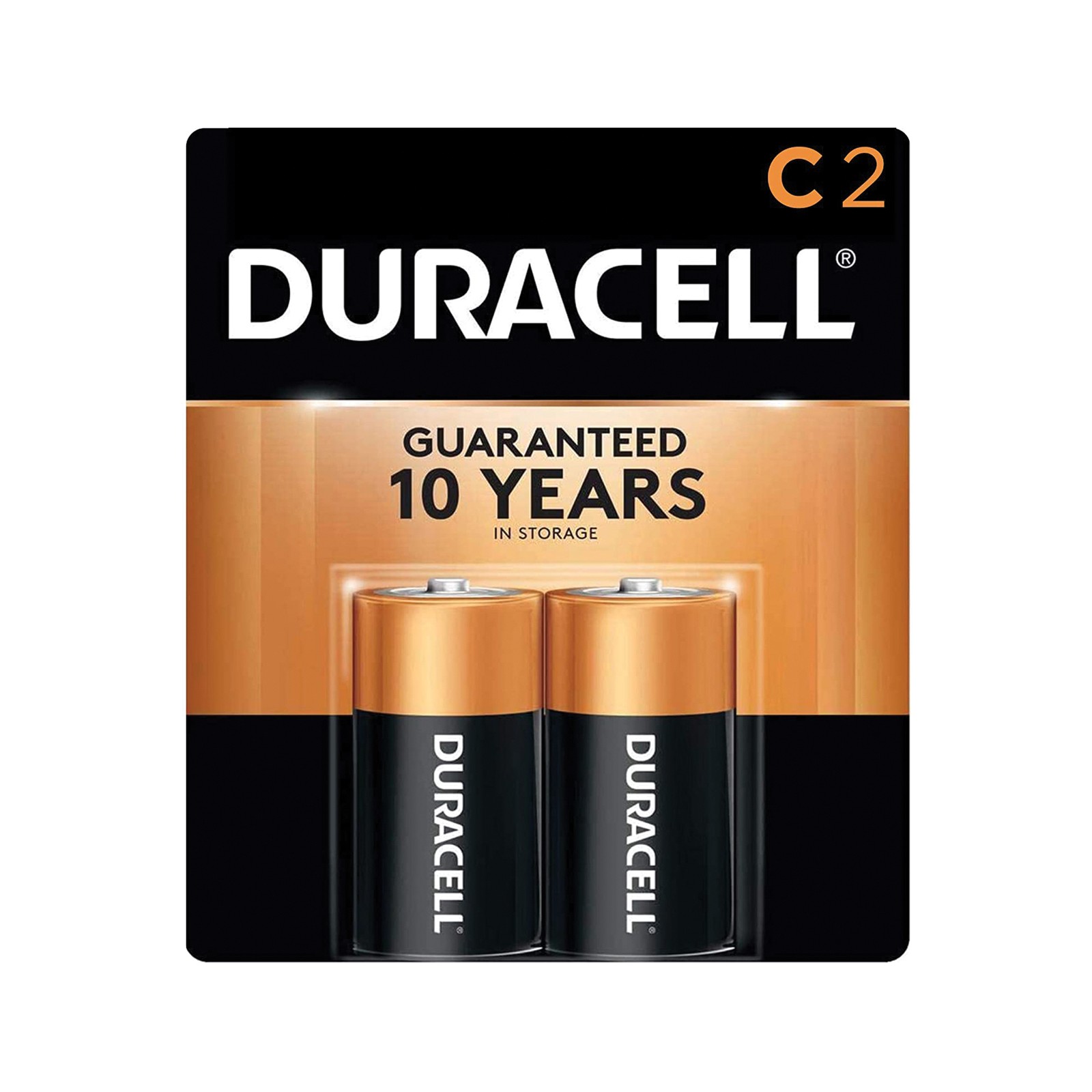 Duracell Alkaline Batteries C Pack of 2