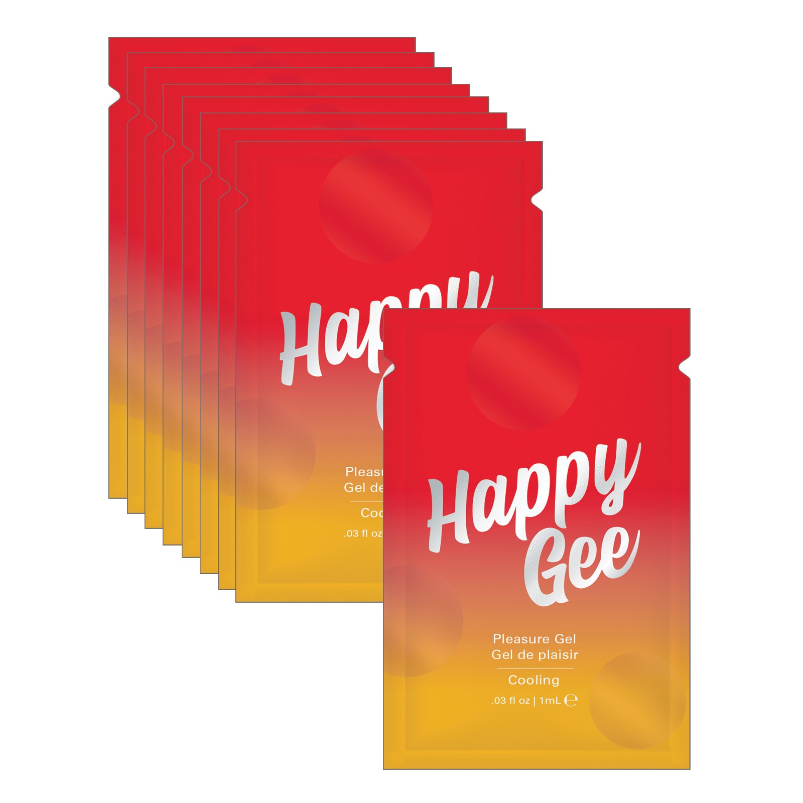 Happy Gee Foil - Paquete de 24 para Excitación Orgásmica