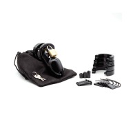 CB-3000 Black Cock Cage and Lock Kit