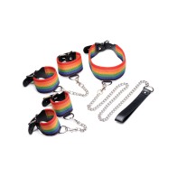 Master Series Kinky Pride Rainbow Bondage Set - Fun & Vibrant Play