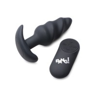 Bang 21X Vibrating Butt Plug with Remote Control - Black