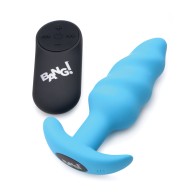 Bang 21X Vibrating Butt Plug Remote Control Blue