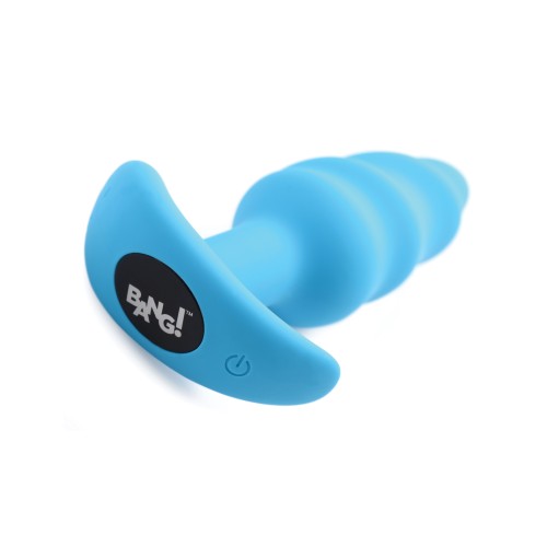 Bang 21X Vibrating Butt Plug Remote Control Blue