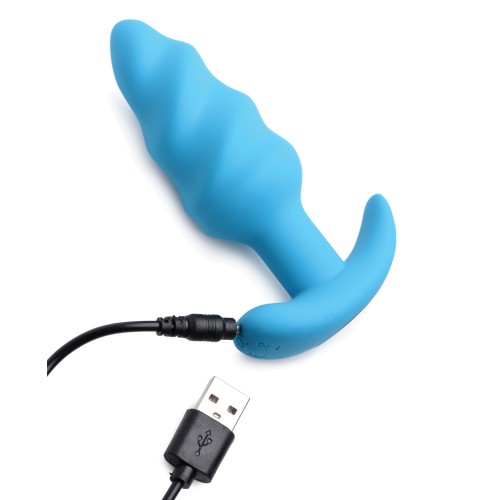 Plug Anal Vibrante Bang 21X con Control Remoto Azul