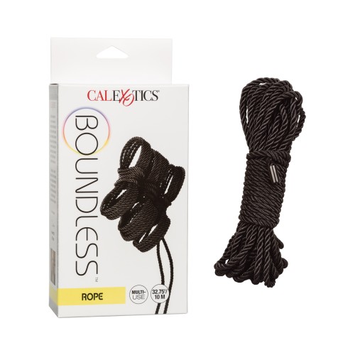 Cuerda Negra Boundless para Jugar con Bondage Seguro