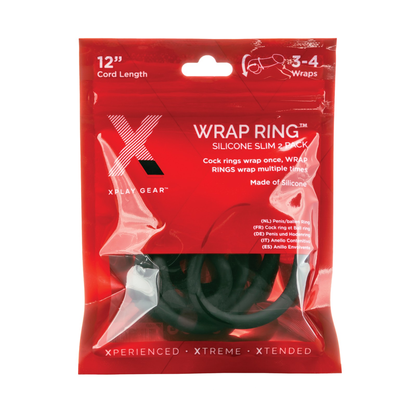 Xplay Gear Silicone Slim Wrap Rings - Pack of 2