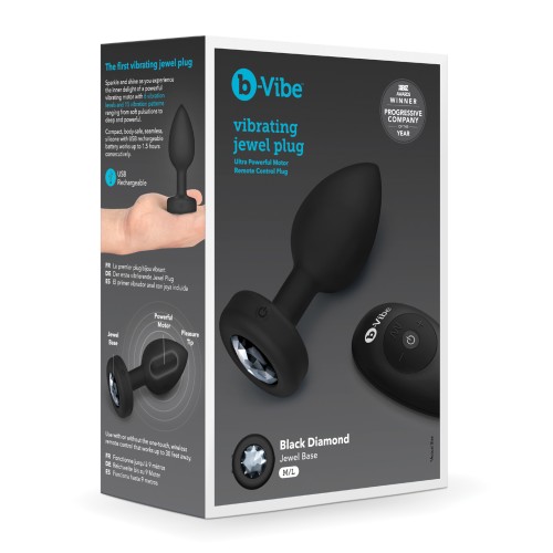 Plug Vibrador Jewel Control Remoto b-Vibe Negro