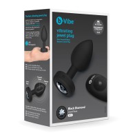 b-Vibe Remote Control Vibrating Jewel Plug Black