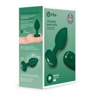 Plug Jewel Vibrador Control Remoto b-Vibe Verde Esmeralda