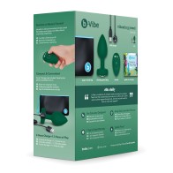 Plug Jewel Vibrador Control Remoto b-Vibe Verde Esmeralda