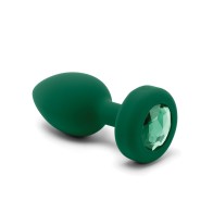 b-Vibe Remote Control Vibrating Jewel Plug Emerald Green