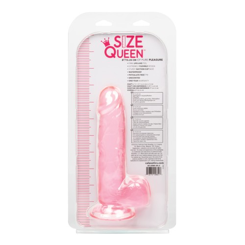 Size Queen 6 Inch Dildo Pink