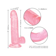 Size Queen 6 Inch Dildo Pink